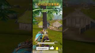 4k HDR FAST 1 VS 4 CLUTCH 💪💯shorts gaming pubgmobiletrending [upl. by Resor]