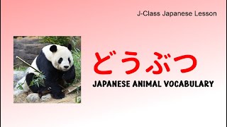 Japanese Animal Vocabulary JClassjapaneselesson [upl. by Cyrilla]