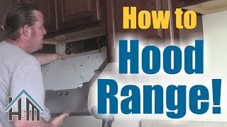 How to install hood range stove hood Easy Home Mender [upl. by Jung238]