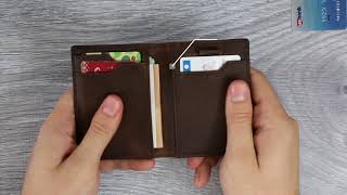 5S Wallet Review  RFID Blocking front pocket minimalist mens travel wallet Funded on Kickstarter [upl. by Dnomzed]