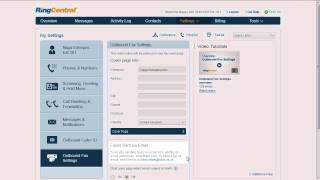 RingCentral Outbound Fax Settings Overview [upl. by Oetomit]