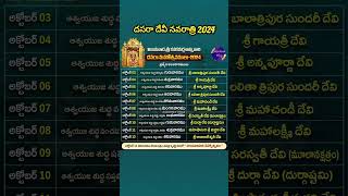 2024 Vijayawada Kanaka Durga Navaratri 9 AlankaramsDevi Navaratrulu 2024 DatesDasara 2024 shorts [upl. by Annaeg847]