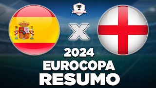 ESPANHA 2 x 1 INGLATERRA AO VIVO  EUROCOPA 2024  FINAL  NARRAÇÃO [upl. by Corin]