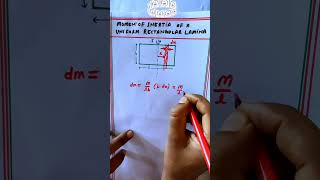 Moment of inertia of rectangular laminashortsMoment of inertia of uniform and non uniform body [upl. by End240]