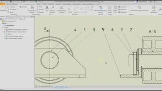 07 Zusammenbauzeichnung  Rollenprojekt CAD [upl. by Keverian295]