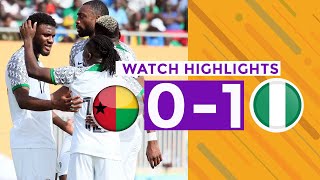 GUINEABISSAU VS NIGERIA01AFCON QUALIFIERSGOALSampHIGHLIGHTS [upl. by Llednov886]