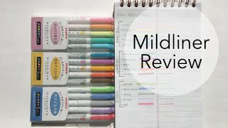 Mildliner Highlighter Review With Swatches [upl. by Taddeo]