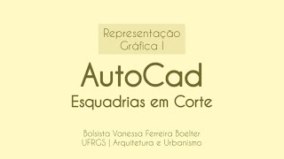 AutoCad  Esquadrias em corte [upl. by Robet]