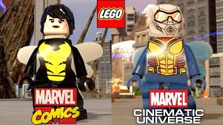 Lego Marvel Comics VS Lego MCU [upl. by Airtina]