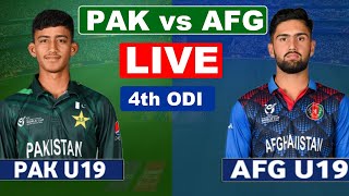 Pakistan u19 Vs Afghanistan u19 Live Cricket Score Commentary PAK vs AFG Live 2nd Innings [upl. by Hcahsem]