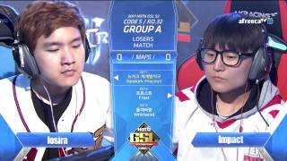 2017 GSL Season 2Code S Ro32 Group A Match4 Impact vs losira [upl. by Aivataj]