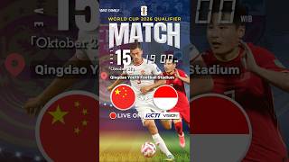 Jadwal Live Indonesia vs China Malam Ini TimnasIndonesia Menang [upl. by Atteiram]