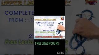 anatomy crash course anatomy doctor exam education free mbbs Easylearningmedicos [upl. by Enoj]