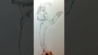 sketch figure sporter sketch art drawing painting [upl. by Hackett]