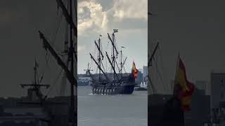 Spanish Galleon  Warship  Andalucía  Replica 17th Century Ship  at Woolwich London [upl. by Dett]