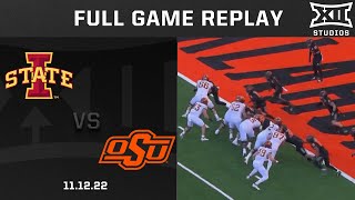 Iowa State vs Oklahoma State 111222 Football Full Game Replay [upl. by Ilke]