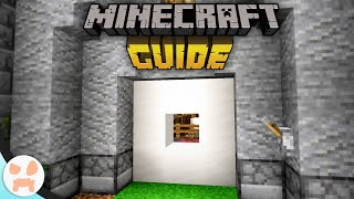 EASY 3x3 SPIRAL PISTON DOOR  The Minecraft Guide  Tutorial Lets Play Ep 110 [upl. by Nylitak]