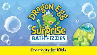 Creativity for Kids Dragon Egg Surprise Bath Fizzies [upl. by Oos718]