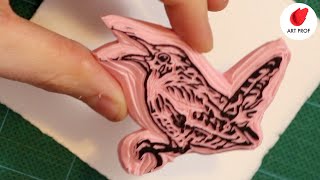 Rubber Stamps How to Carve amp Print Step by Step for Beginner Artists [upl. by Harv163]