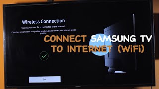 How to Connect Samsung TV to Internet WirelessWiFiWired and Hotspot [upl. by Sosna]