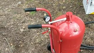 Harbor freight 40 pound sandblaster review Is it worth the [upl. by Bozovich290]