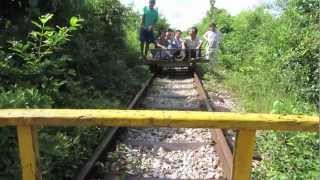 Cambodge le train bambou [upl. by Earesed]