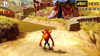 Crash Bandicoot N Sane Trilogy PS5 4K HDR Gameplay  100 Full Game [upl. by Sille123]