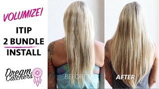 How To Add Volume  ITip Hair Extensions [upl. by Ress]