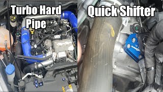 Installing A CEUK Turbo Hard Pipe And A Pumaspeed Quickshifter To My Mk8 Fiesta St Line [upl. by Jona]