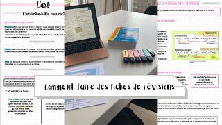 COMMENT FAIRE DES FICHES DE REVISIONS  ASTUCES [upl. by Docilu]