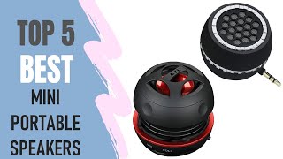 Top 5 Best Mini Portable Speakers Reviews 2021 [upl. by Amasa]