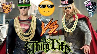 Superman Vs Thor Thug Life Hindi  Super Thug Life  Thor Thug Life  YTTRENDS [upl. by Llerrac]