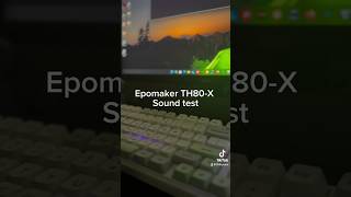 Epomaker TH80X Sound test  Flamingo Switches [upl. by Esyned]