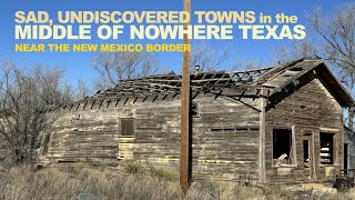 Sad Undiscovered Towns In Middle Of Nowhere Texas Near The New Mexico Border [upl. by Airotciv]