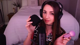 ASMR  Top Blue Yeti Triggers 💙 Extreme Close Up Whispering Brushing More [upl. by Razal]