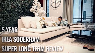 IKEA Söderhamn Sofa Review 5 YEAR SUPER LONG TERM [upl. by Reiche]