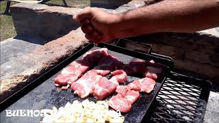 cocina parrilla bondiolita BONDIOLITA AL LIMON CON CEBOLLITAS [upl. by Aihsatan937]