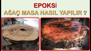 EPOKSİ AĞAÇ MASA NASIL YAPILIR [upl. by Marchall]