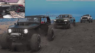 OffRoad Challenge Jeep Moab Tacoma amp RAM Rebel TRX  The Crew Motorfest Logitech G20 gameplay [upl. by Nyrahs]