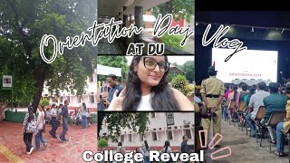 ORIENTATION DAY AT DU🫶🧿  FIRST DAY AT COLLEGE DELHI UNIVERSITY 🤍 A VLOG [upl. by Baumbaugh]