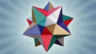 Origami Lesser Stellated Dodecahedron Meenakshi Mukerji [upl. by Richards]