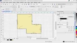 Precision Drawing Tools in Corel DESIGNER Outline Position [upl. by Ynamad]