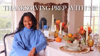 THANKSGIVING PLAN amp PREP WITH ME  RECIPES DECOR AND TABLESCAPE 🍂🥧🍁 [upl. by Schott]