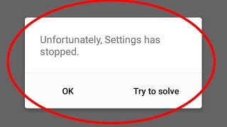 Fix Unfortunately Settings has stopped working in AndroidTablet [upl. by Annoed]