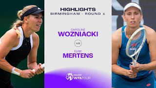 Caroline Wozniacki vs Elise Mertens  2024 Birmingham Round 1  WTA Match Highlights [upl. by Blase218]