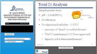 Trace Level Chromium6 Occurrence and Analysis Reviewing and Testing the State of the Science [upl. by Pauli]