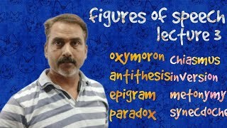 Figures of speech  lecture 3 oxymoron antithesis paradox chiasmus metonymy synecdoche [upl. by Alakcim]