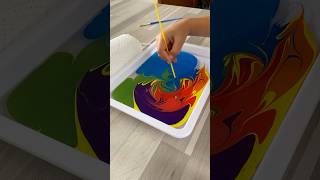 MAGIC MARBLING ART 🎨🧑‍🎨 art artist dessin writing marbling kids [upl. by Aissela]