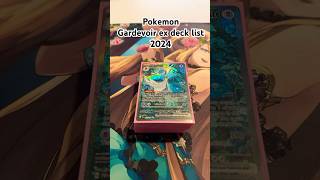 Pokemon Gardevoir ex deck list 2024 post stellar crown [upl. by Notxap947]