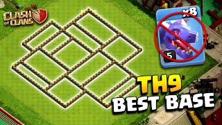 NEW th9 base with copy link Clash of Clans [upl. by Nannek]